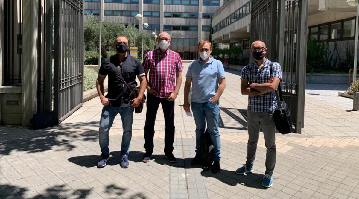 Representantes de CCOO en la comisin de seguimiento del carbn