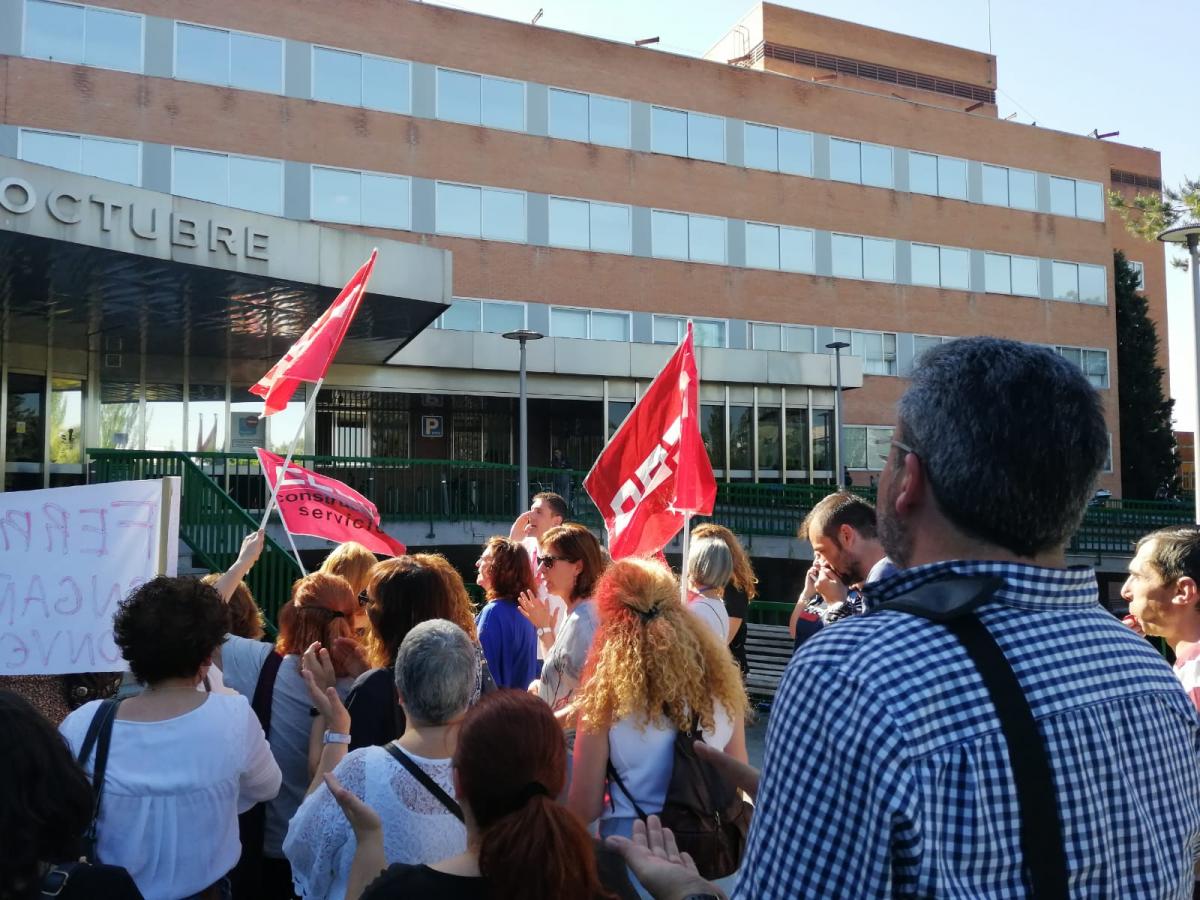 Triunfo en la huelga en el servicio de limpieza del 12 de Octubre