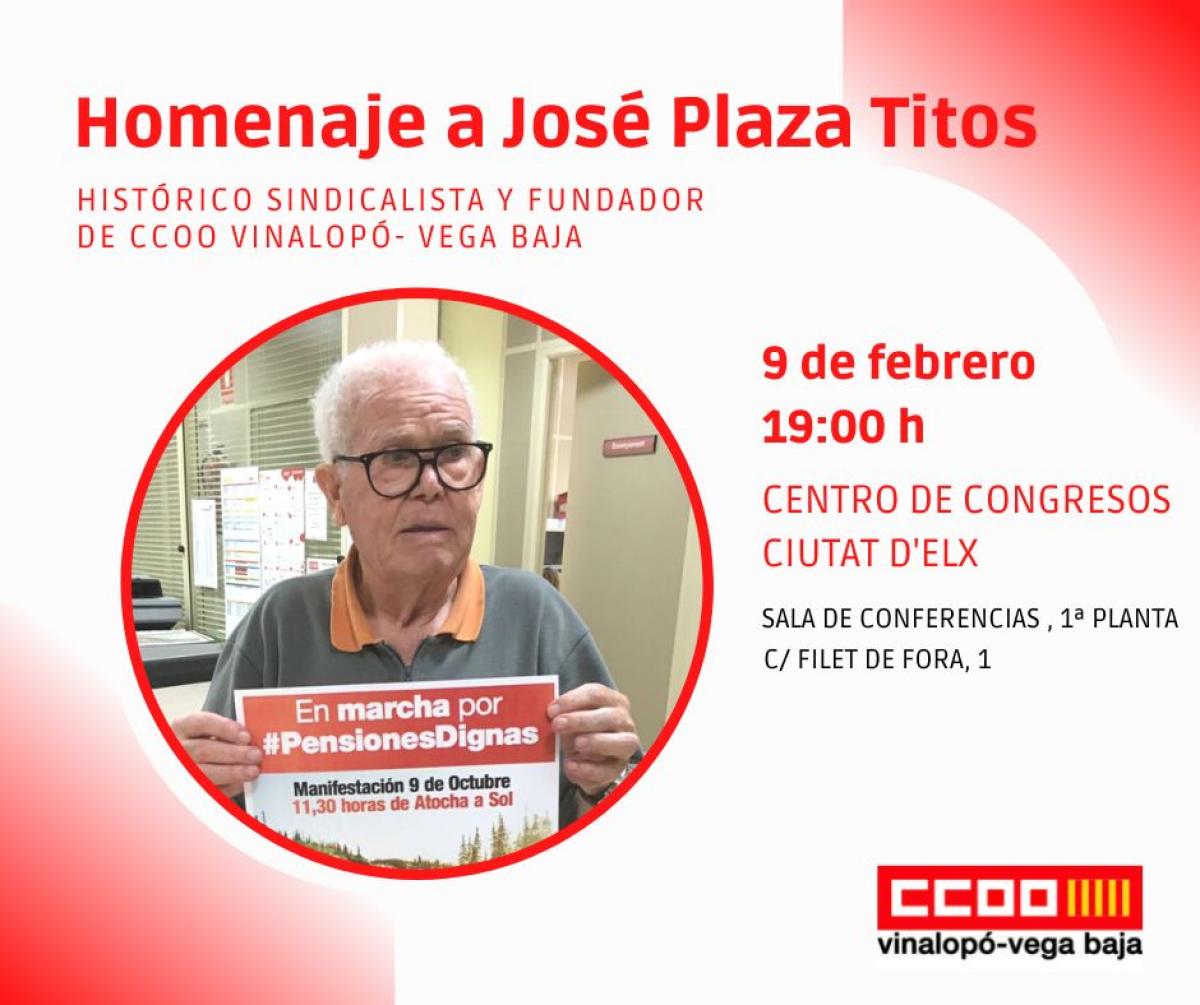 Homenaje a José Plaza Titos