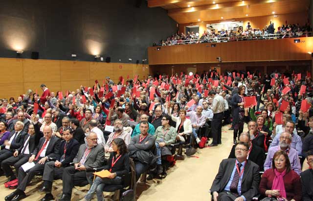 Acto de inauguracin del X Congreso de CCOO PV.