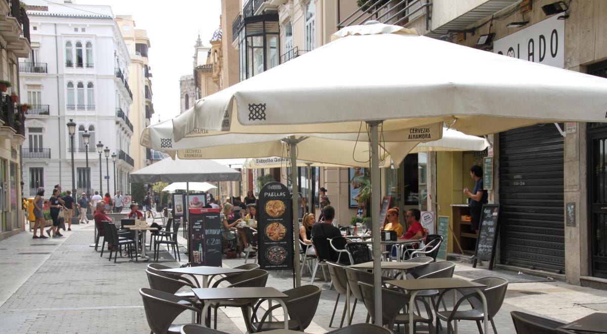 Terrazas en la ciudad de Valencia