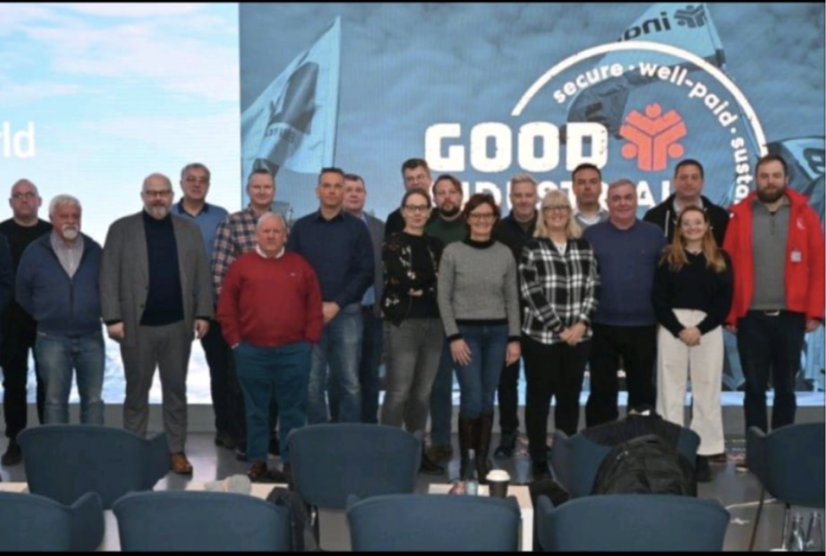 Participantes en la reunin de industriAll
