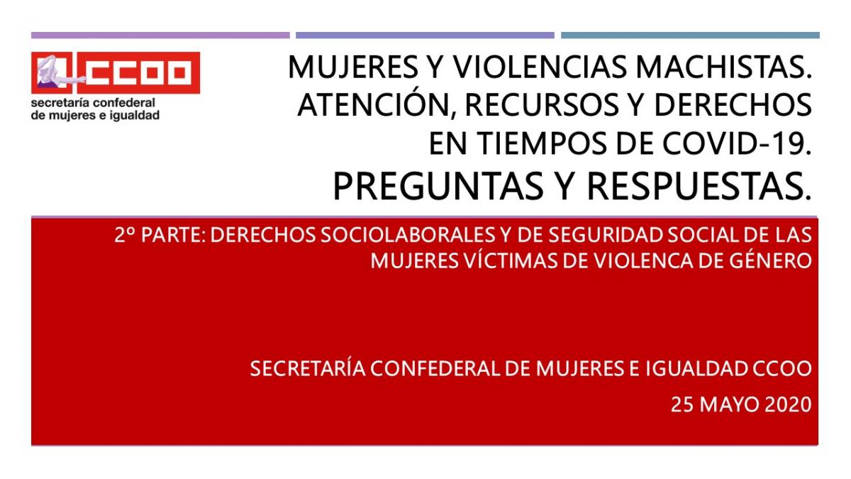 Derechos sociolaborales y de Seguridad Social de las mujeres vctimas de violencia de gnero.