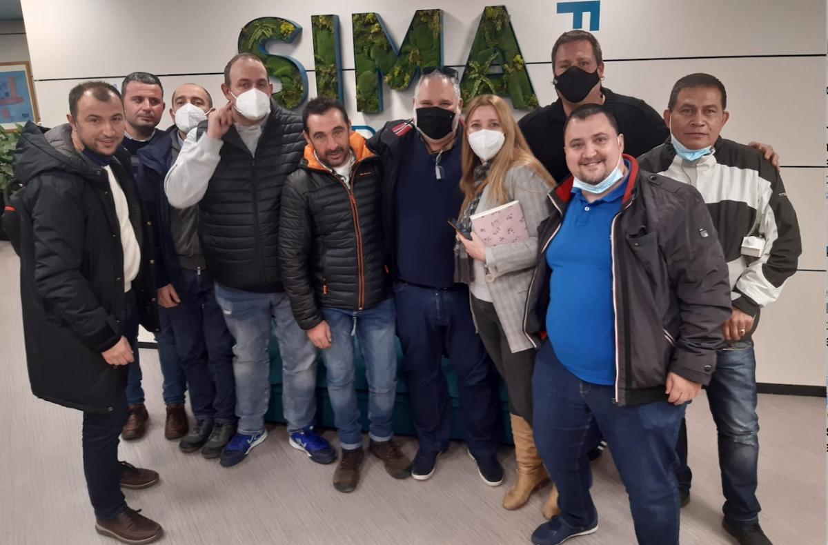 Delegacin de CCOO que negoci el preacuerdo que se alcanz anoche