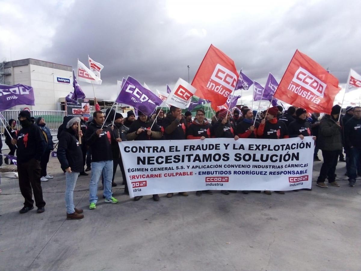 Huelga en Embutidos Rodrguez