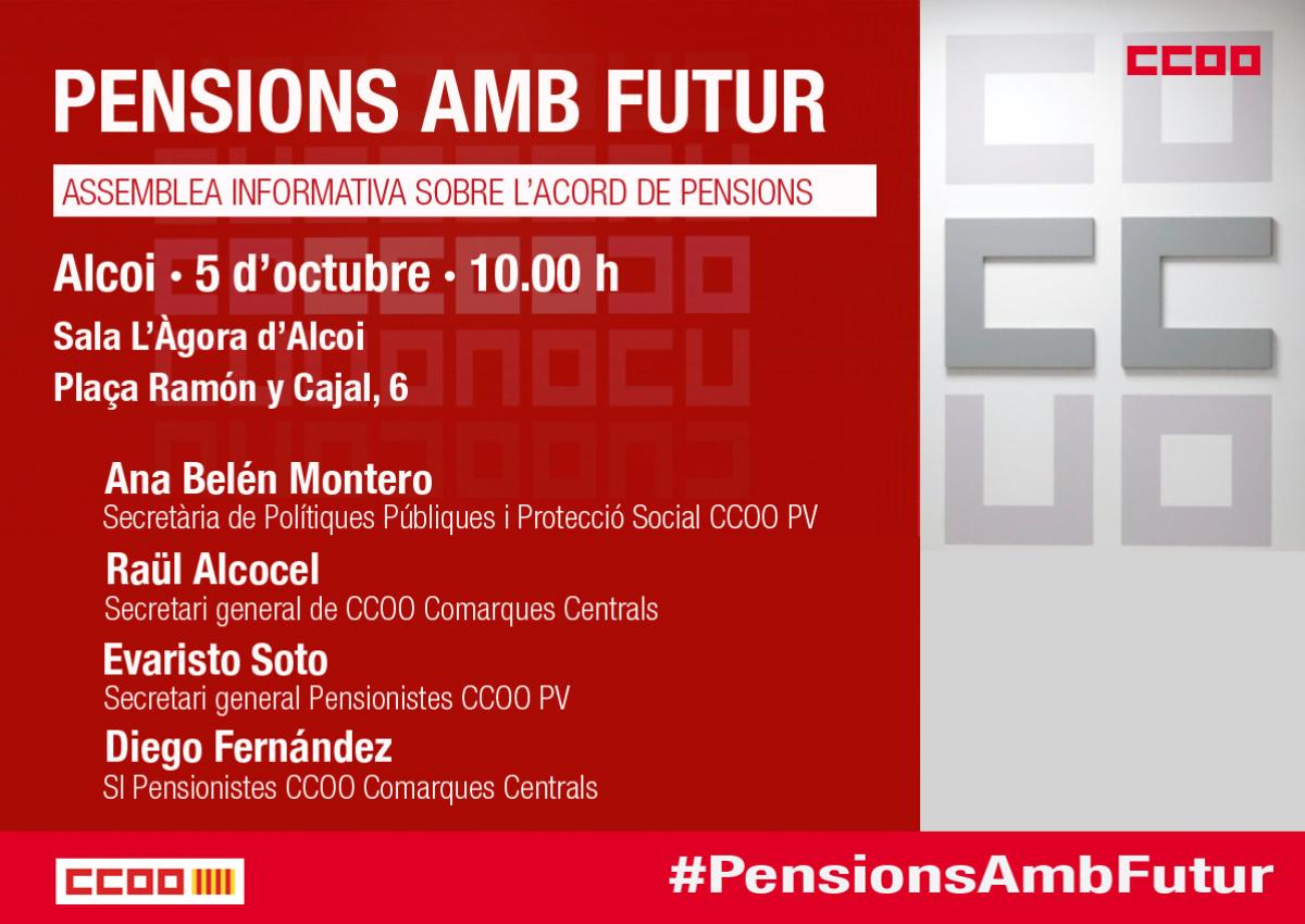Assemblea sobre pensions a Alcoi.