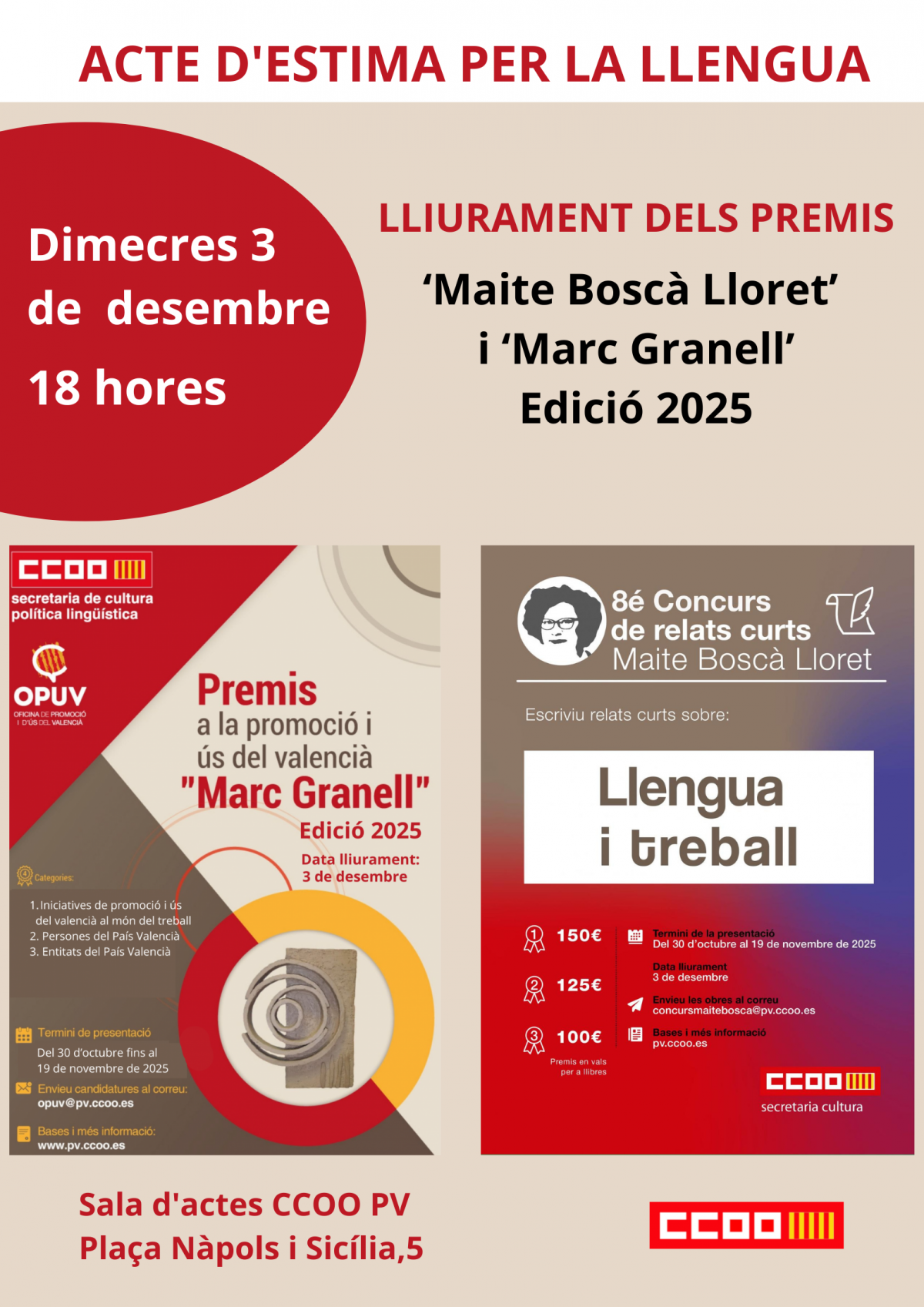 Acte d'estima per la llengua, edició 2025.