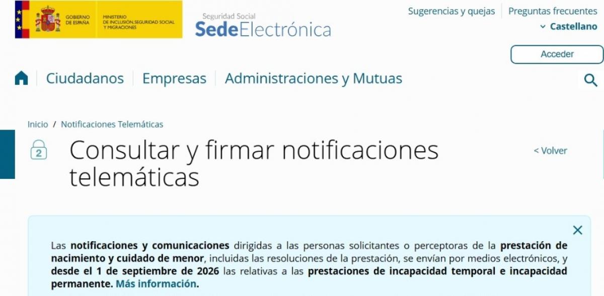 Sede Electrónica Seguridad Social