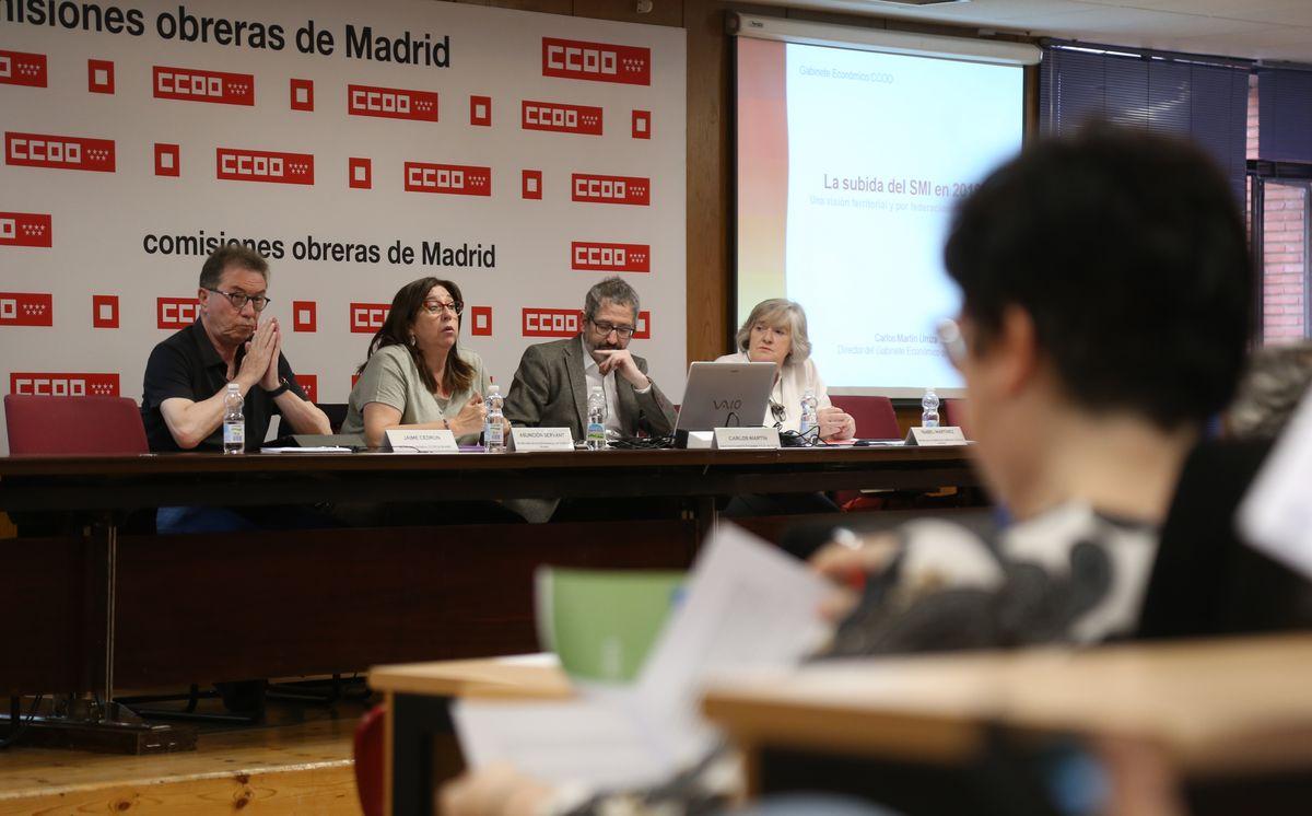 CCOO insiste en la necesidad de coordinar las actuaciones sindicales ante el nuevo SMI