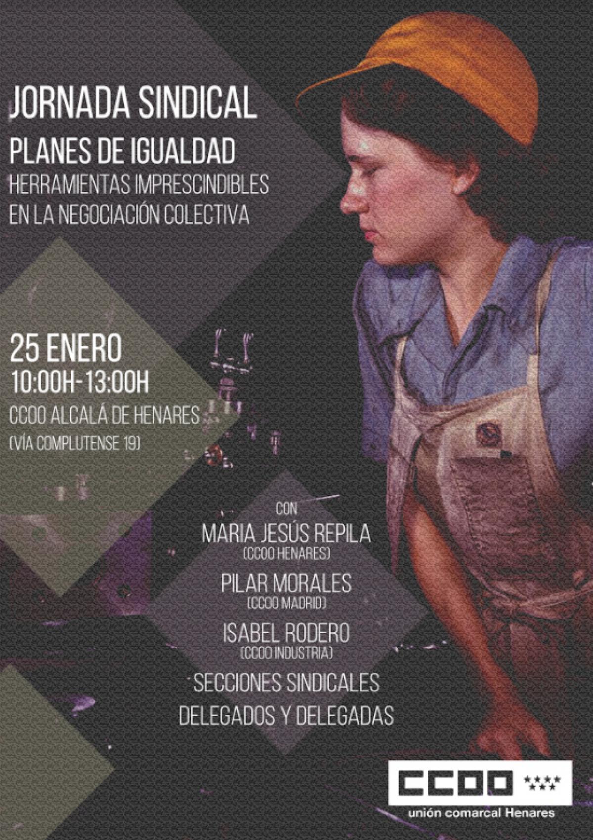 Jornada sindical Planes de Igualdad: herramientas imprescindibles en la negociacin colectiva, en Alcal de Henares