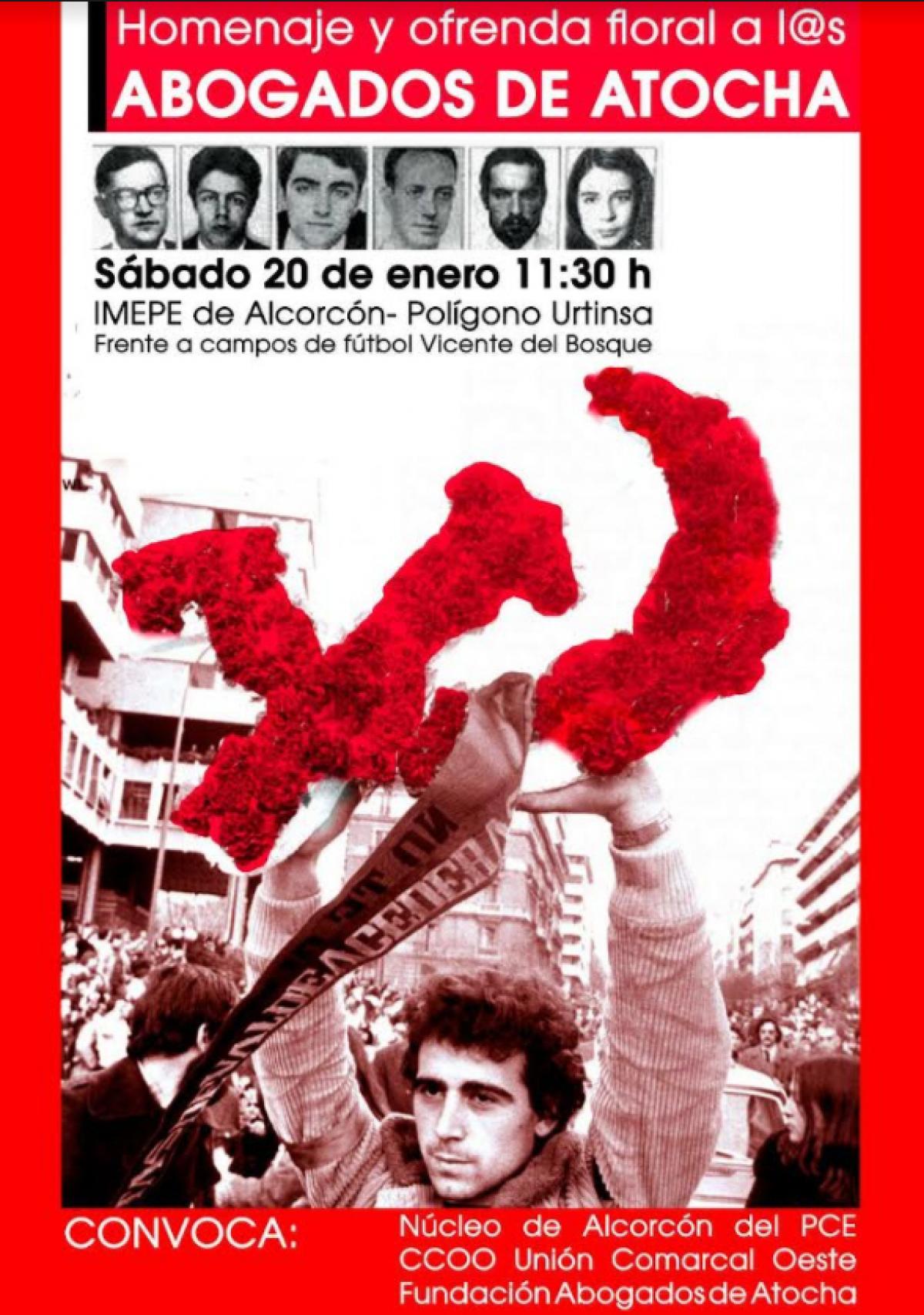 Homenaje a los Abogados de Atocha en Alcorcn