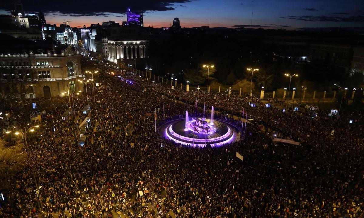 Manifestacion 8M, Da Internacional de la Mujer Trabajadora, Madrid 2019