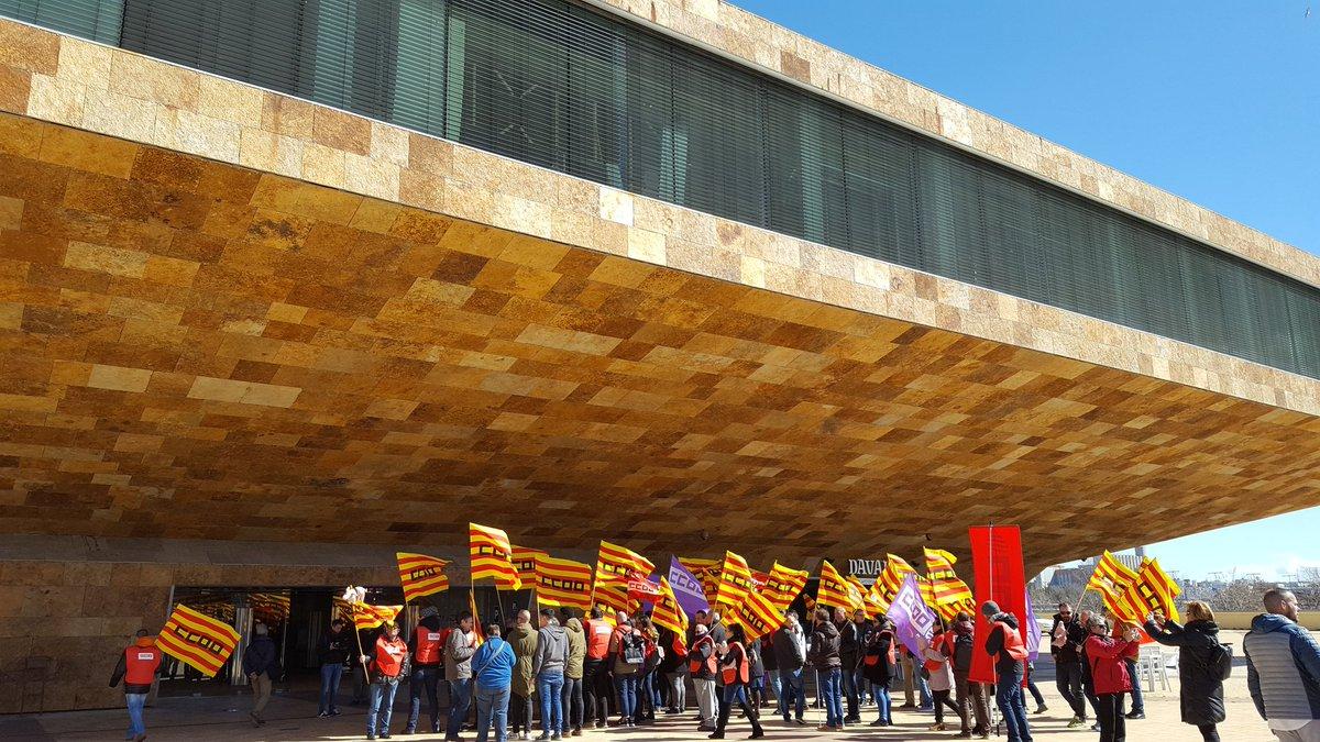 Una de las ltimas movilizaciones de CCOO contra la precariedad en el sector crnico