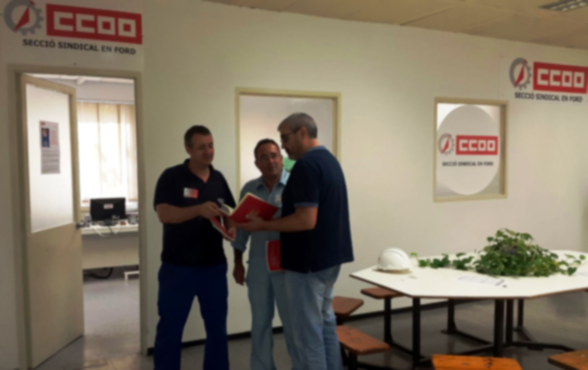 Seccin sindical de CCOO en Ford