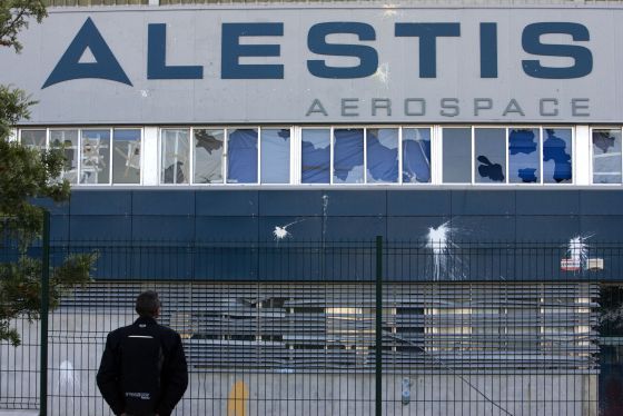 Concentraciones a las puertas factora Alestis