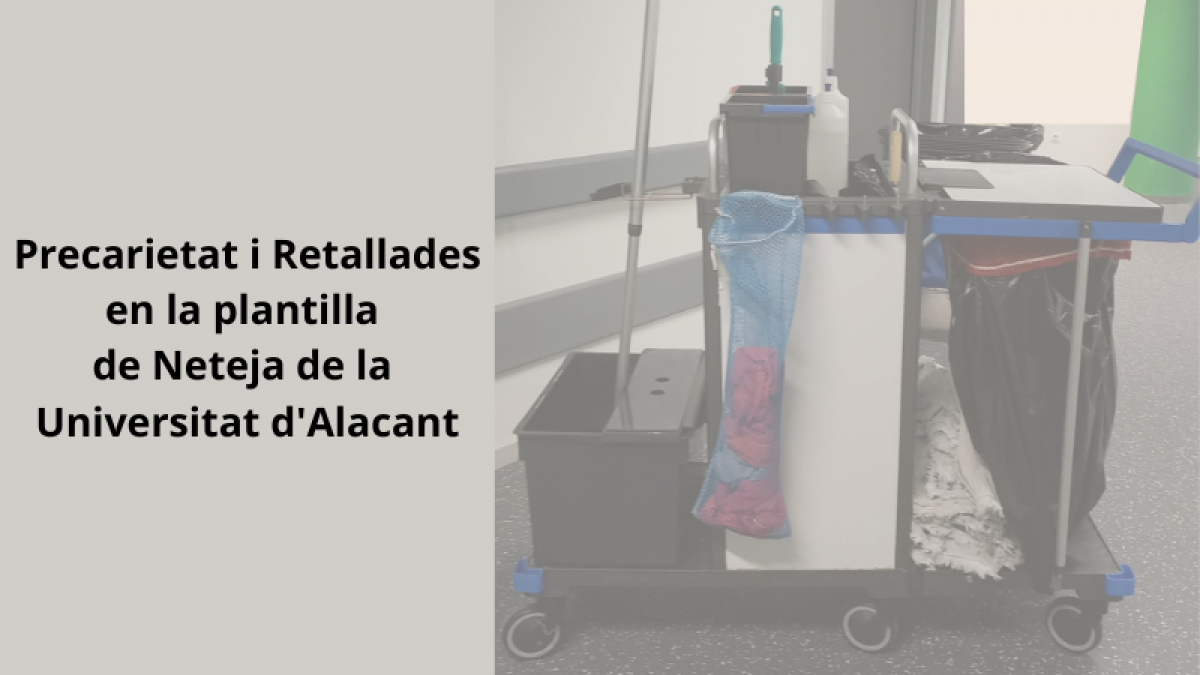 La Universitat d'Alacant ajusta els drets de la plantilla de neteja i es vana en els mitjans