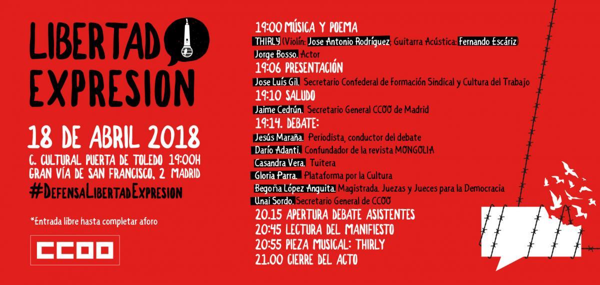 Acto Libertad de Expresin el 18 de abril