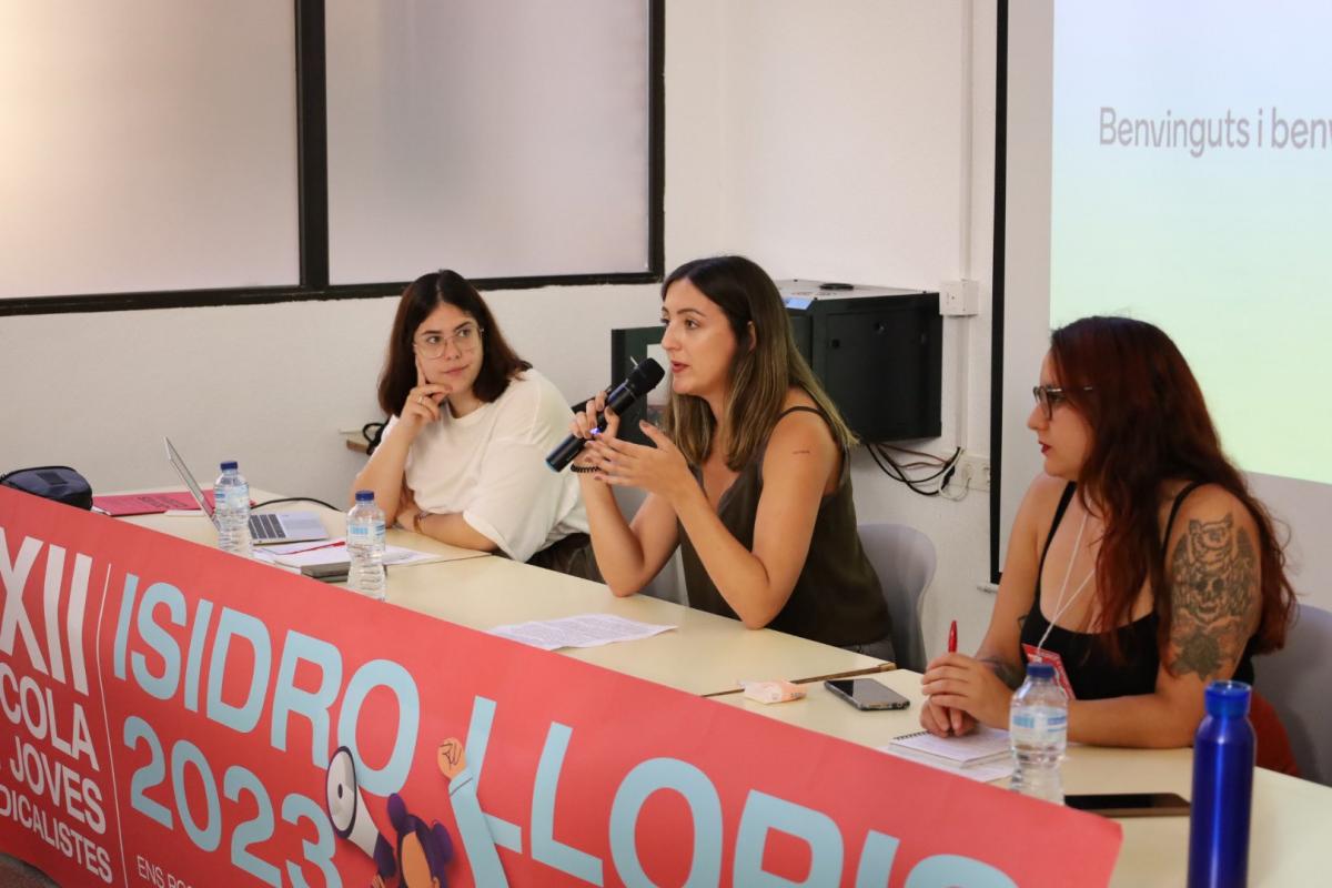 Intervenció de Rocío Pascual, secretària de Joventut i Noves Realitats del Treball de CCOO PV