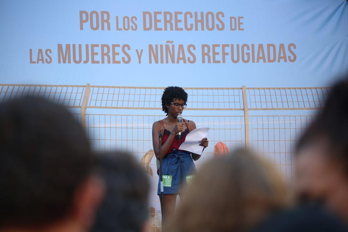 Concentracin por los derechos de las mujeres y nias refugiadas