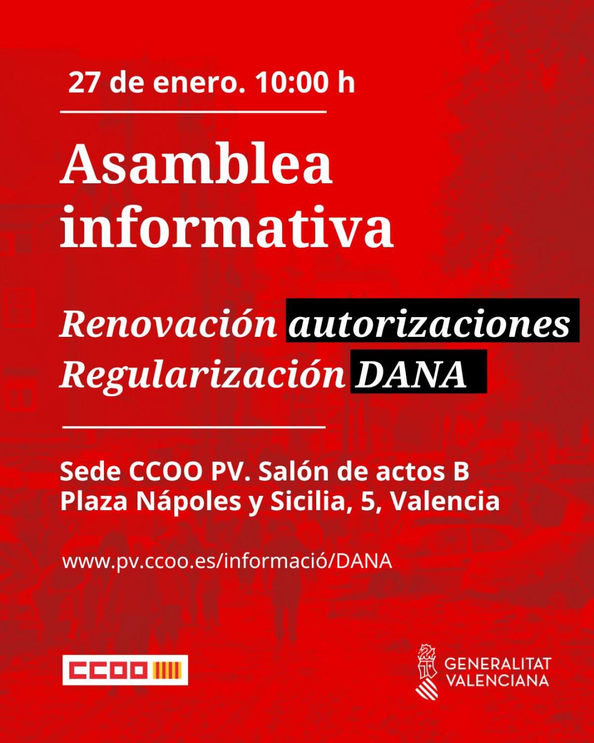 Asamblea informativa CCOO PV