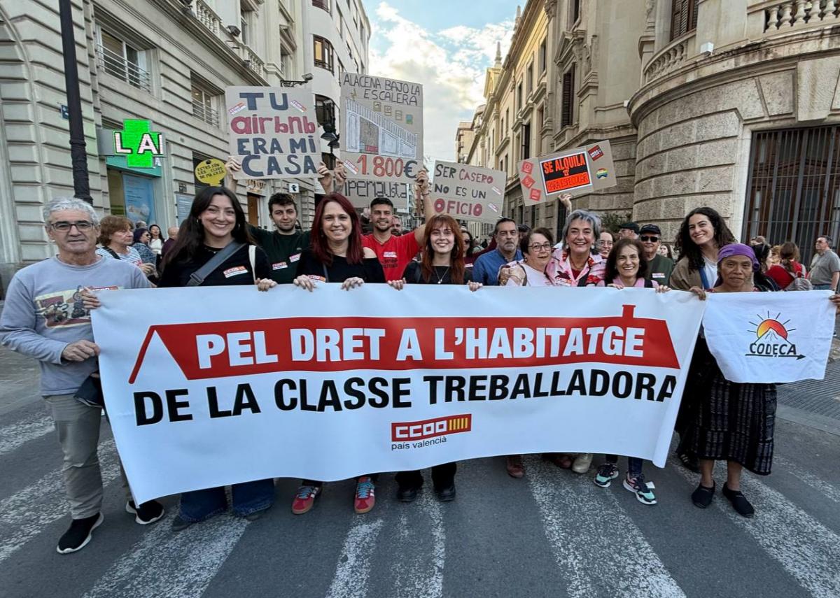 Manifestaci pel dret a l'habitatge digne