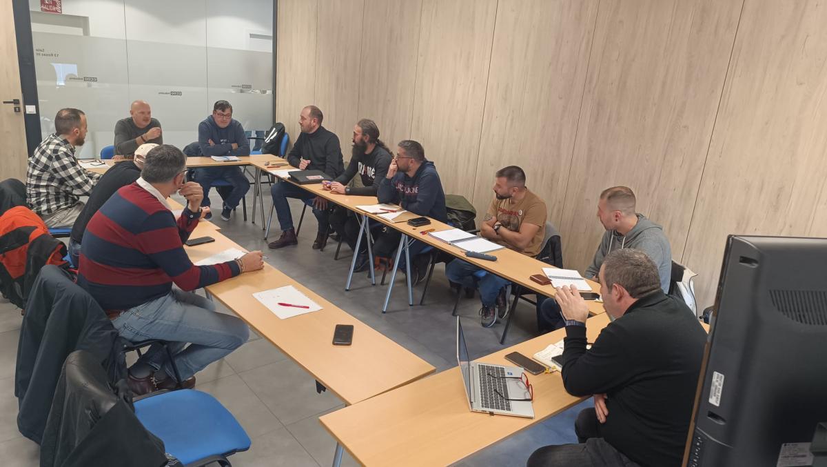 Reunin de la seccin sindical intercentros de CCOO en Talgo