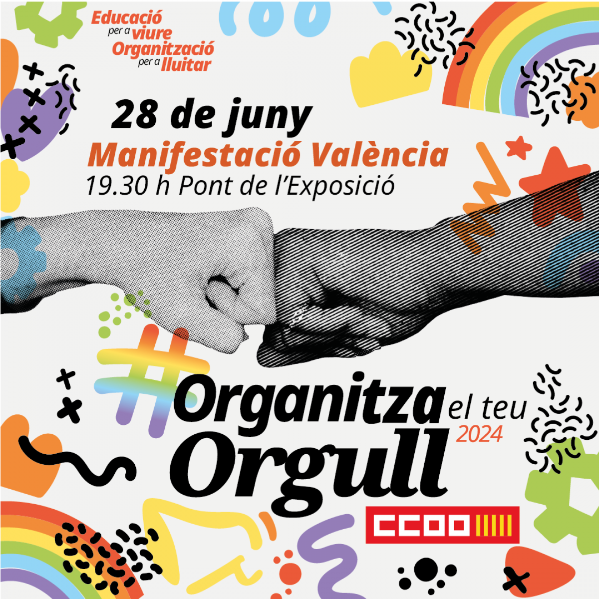 Organitza el teu Orgull: manifestaci a Valncia.