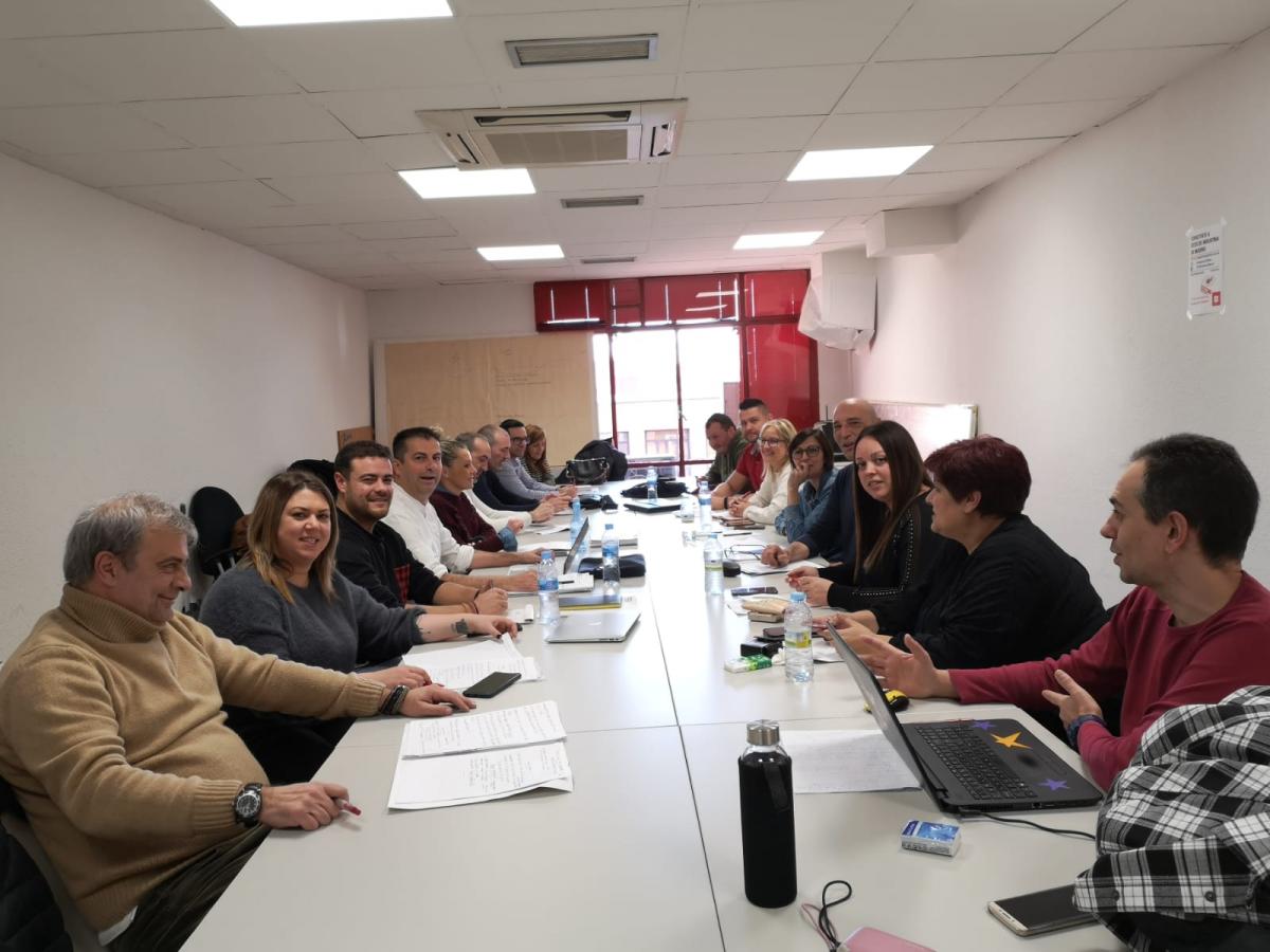 Integrantes de  la seccin sindical de Inditex