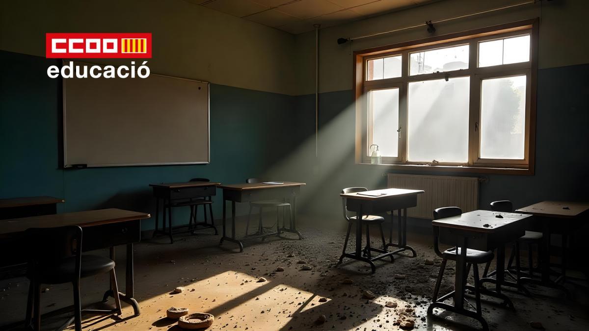 CCOO PV Educació reclama protocols de suspensió preventiva que prioritzen la seguretat de la comunitat educativa.