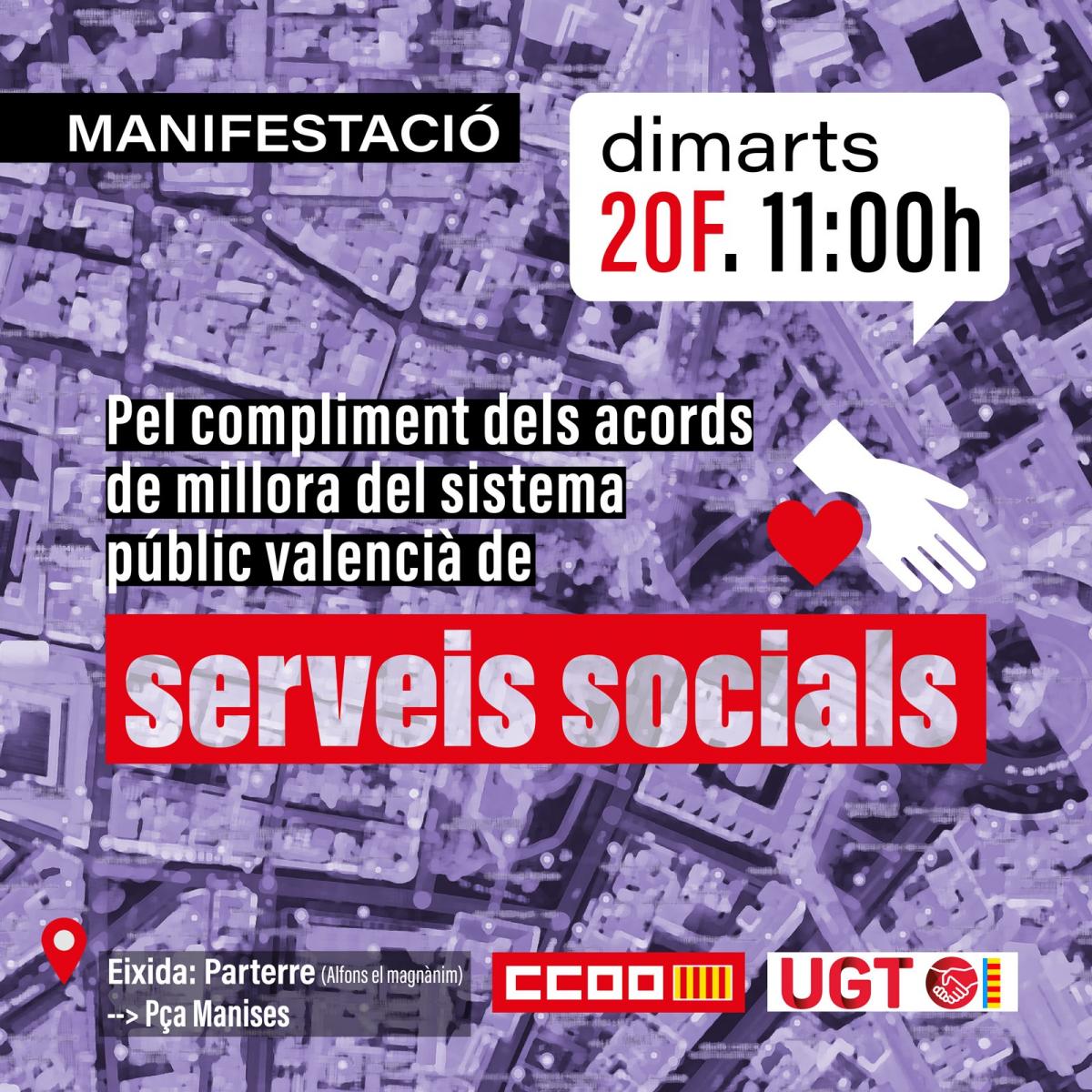 Manifestaci dimarts 20F