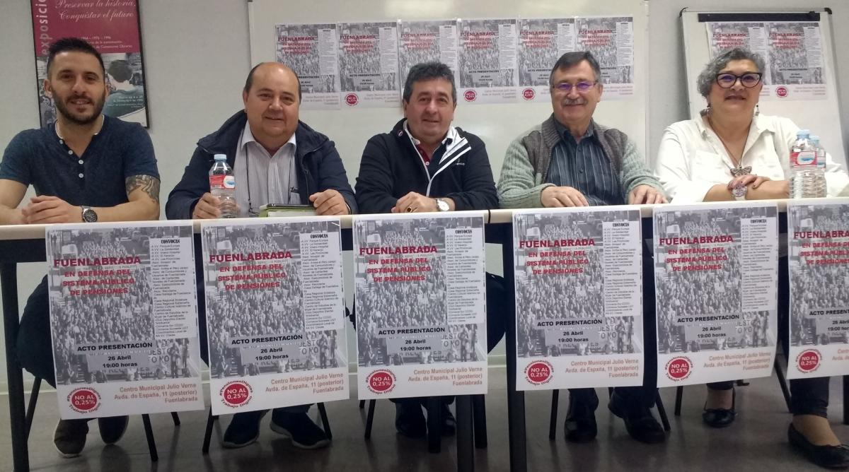 En Fuenlabrada suman fuerzas para defender el sistema pblico de pensiones
