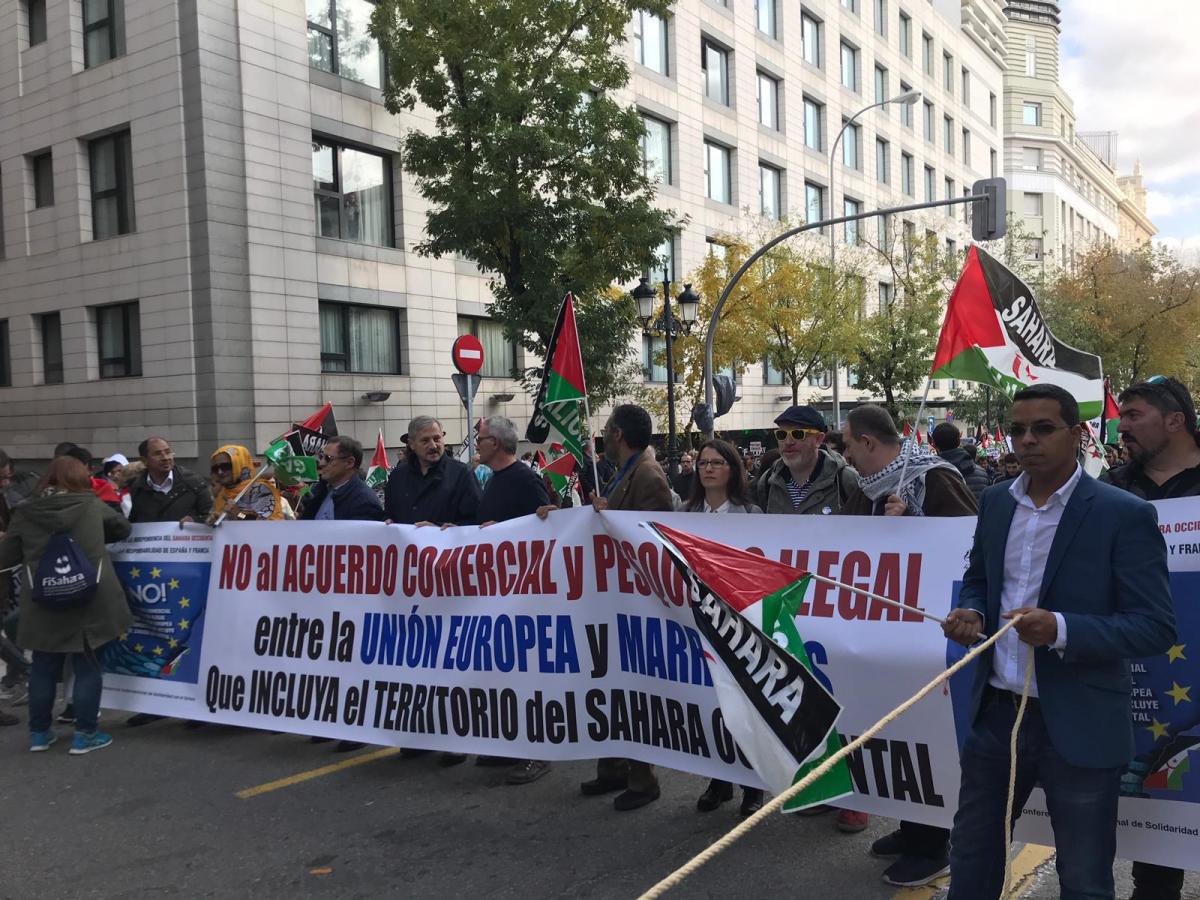 Manifestacin por la independencia del Sahara Occidental
