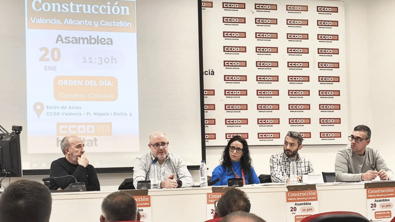 CCOO de l’Hàbitat del País Valencià reunix el sector de la Construcció per a analitzar la negociació del conveni estatal