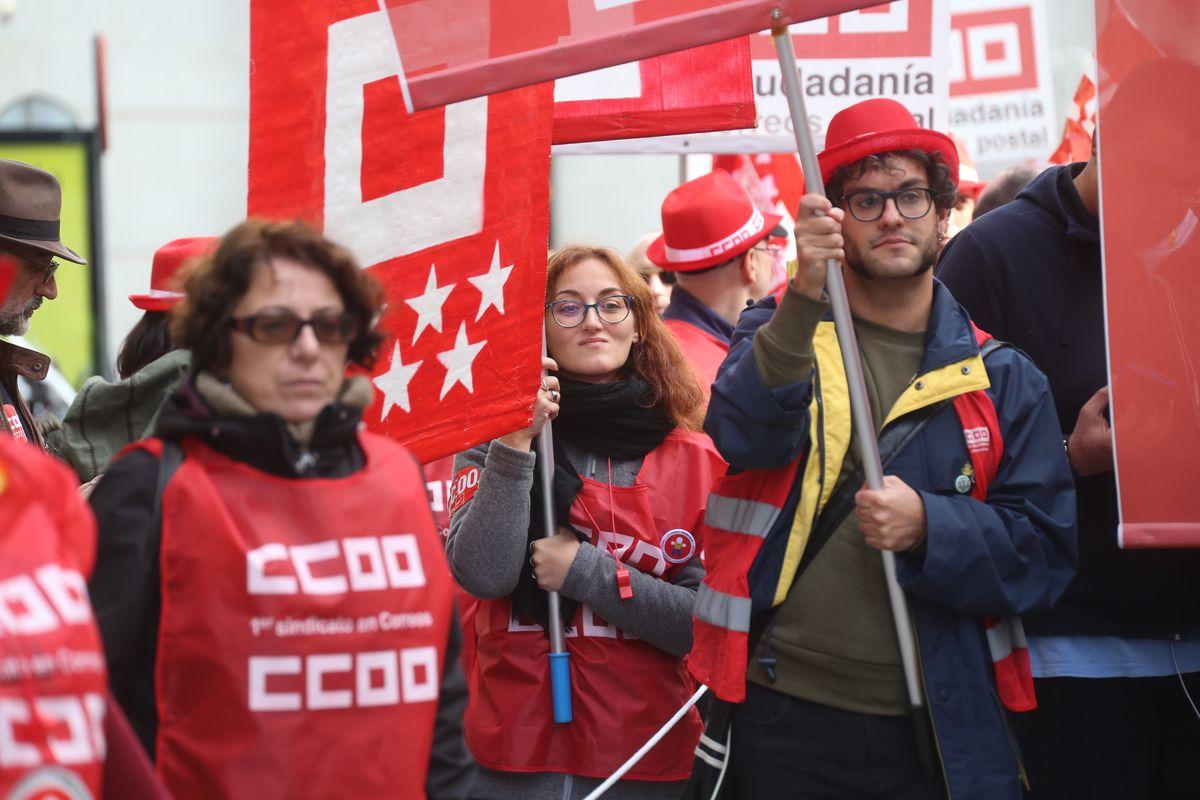 Manifestacin de la plantilla de Correos en Madrid el pasado mes de noviembre