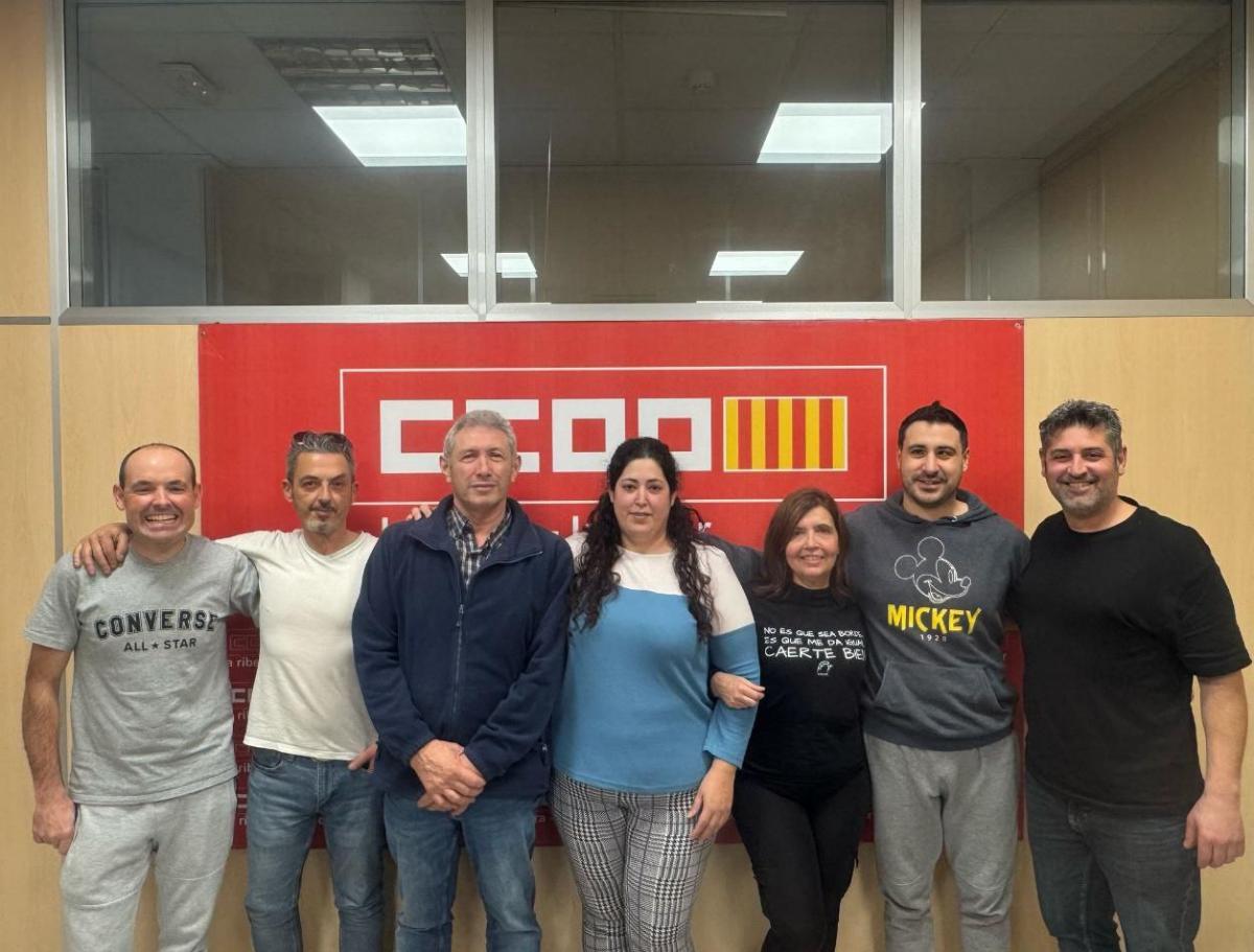 Els delegats i les delegades de CCOO en Paletas Marpa.