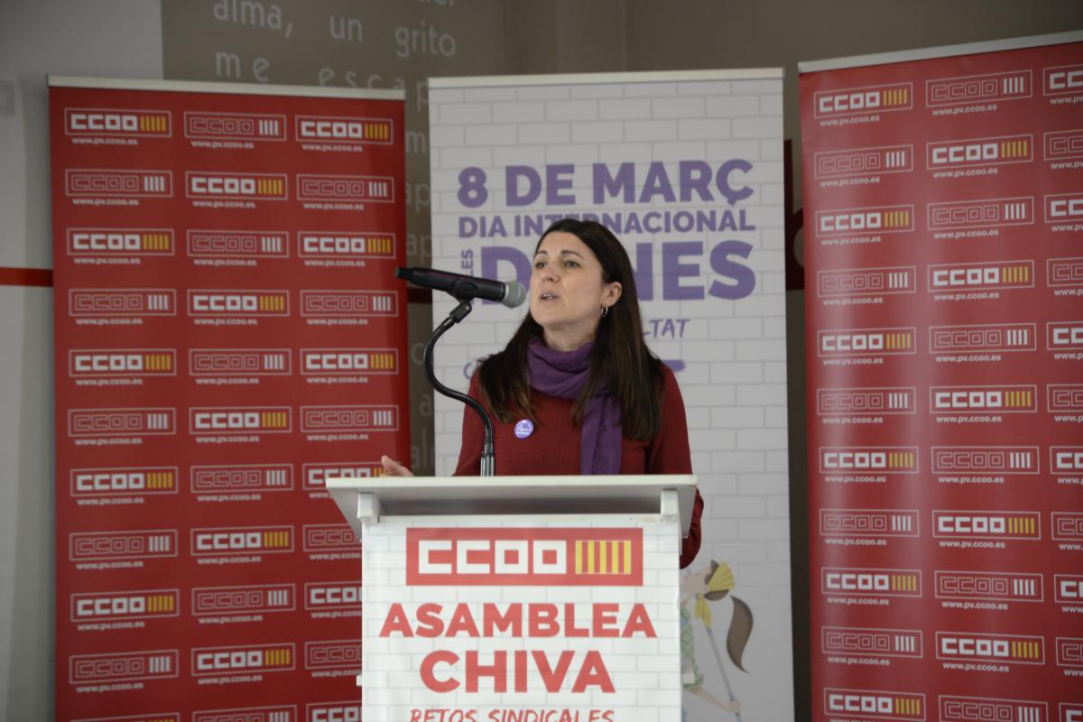 Cloti Iborra, secretaria de la Dona de CCOO PV