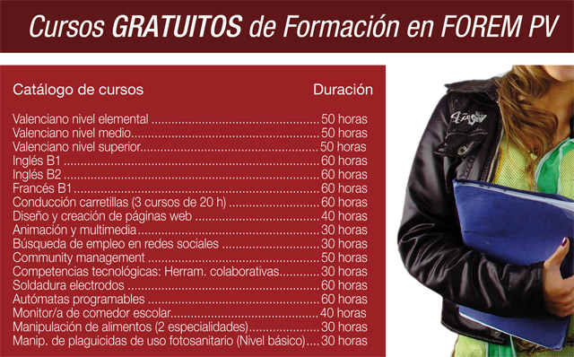 Las personas interesadas pueden solicitar un mximo de tres cursos. 