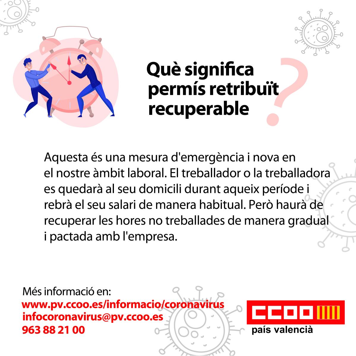 Qu significa perms retribut recuperable?