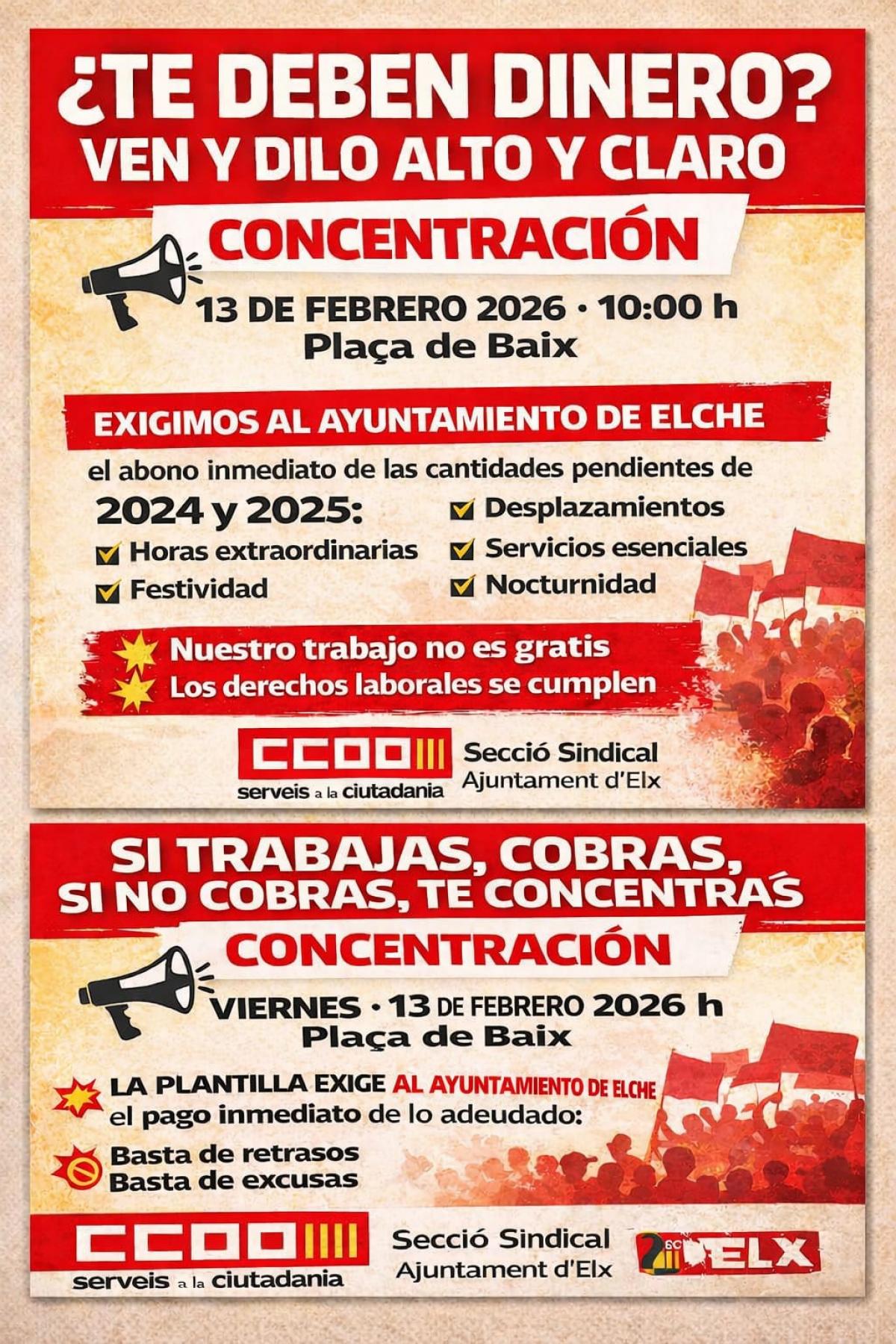 Cartel de la concentración.