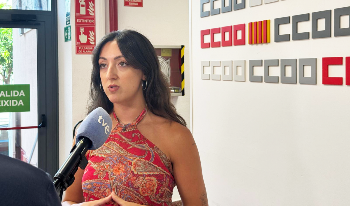 Rocío Pascual, secretaria de Empleo y Juventud de CCOO PV.