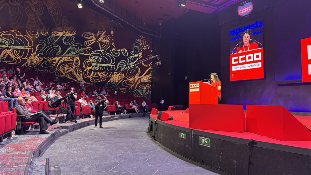 La secretaria general de CCOO PV, Ana garca, interviene en el XIII Congreso Confederal