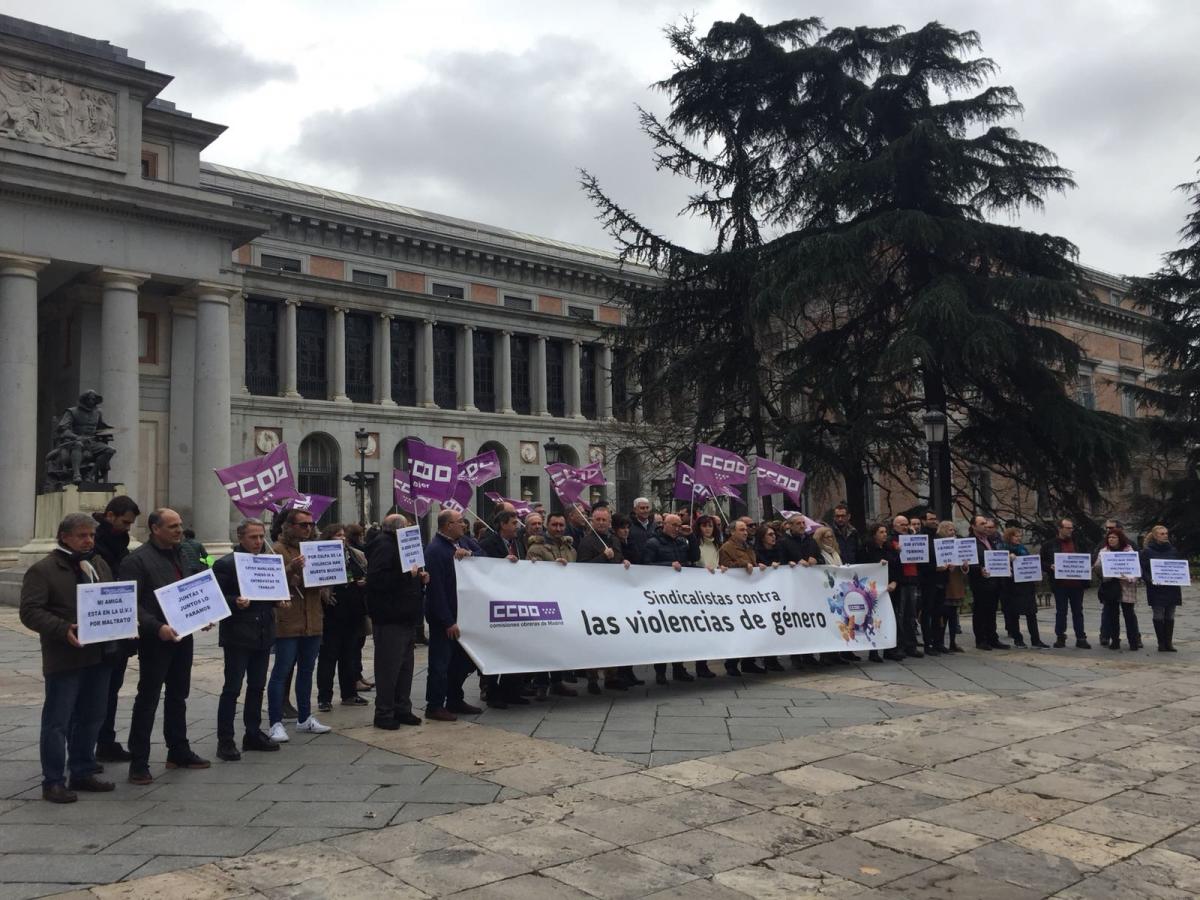 Concentracin contra el asesinato machista de Mlaga
