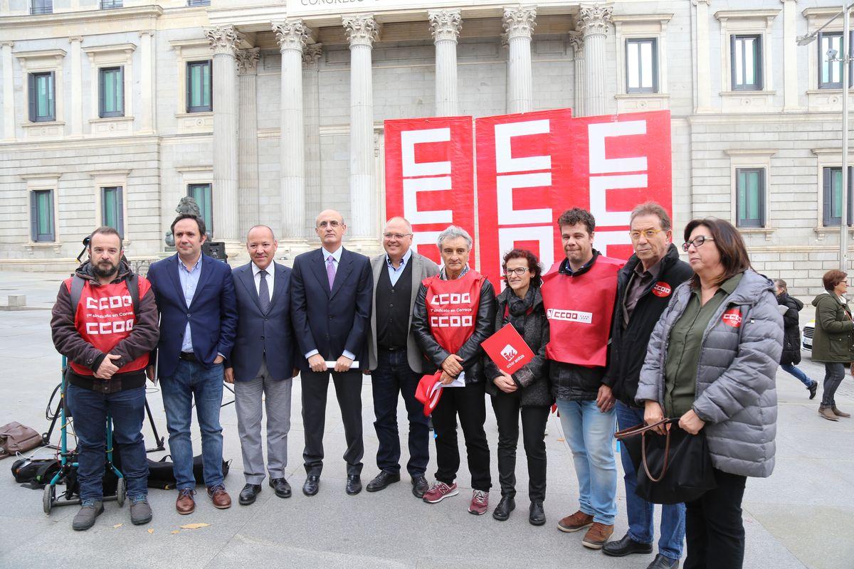 Movilizacin de la plantilla de Correos en Madrid 14-11-2018