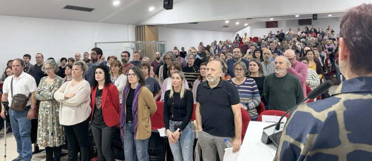 Assemblea del Primer de Maig en CCOO PV.