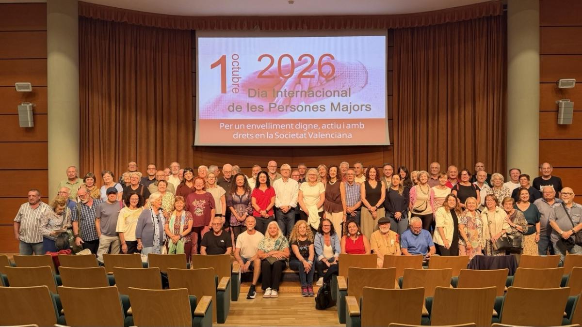 Acto ‘Por un envejecimiento digno, activo y con derechos en la sociedad valenciana'.