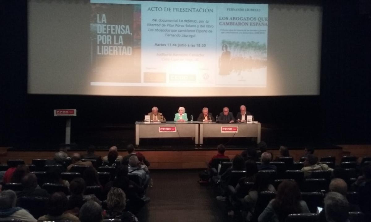 CCOO recuerda el trabajo de la abogaca espaola por la libertad y la democracia