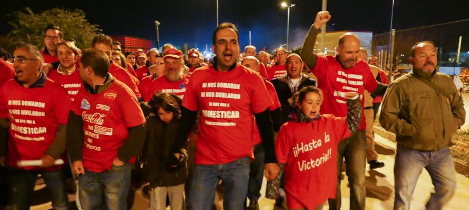 Trabajadores de Coca Cola Fuenlabrada