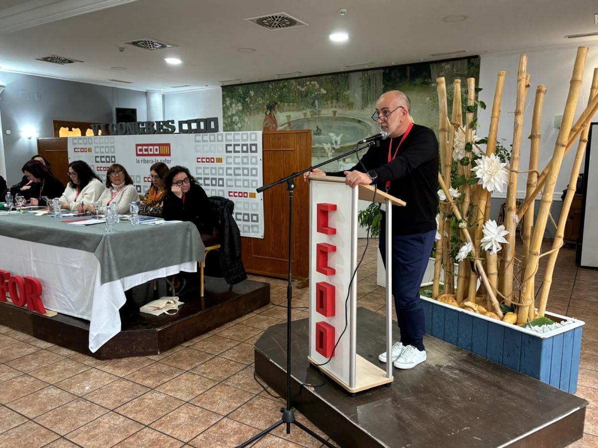 Andrs Bermejo, secretari general UI CCOO la Ribera-la Safor.