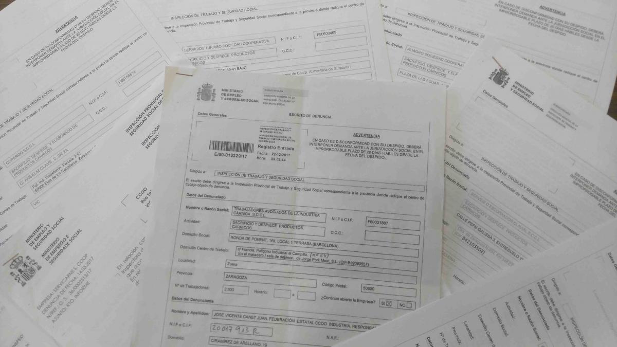 Servicarne, TAIC, Auga, Work Man ACP, Clavial, Copergo, Turiaso y Aliagro ya estn denunciadas