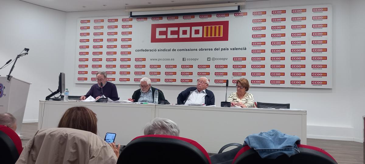 Reuni de l'Executiva de la Federaci de Pensionistes de CCOO PV.